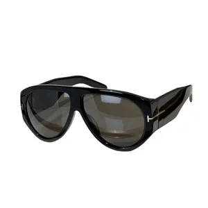 A165 Big Square Frame Sunglasses Женщины дизайнер роскошных брендов ацетат черная открытая мода.