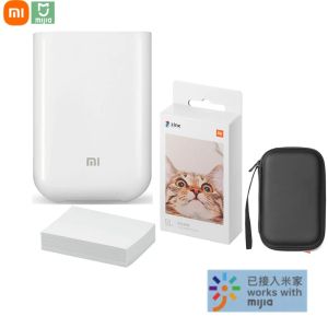 Control Xiaomi Mijia AR Printer 300dpi Portable Photo Mini Pocket With DIY Share 500mAh Picture Pocket Printer Bluetooth 5.0 Mihome APP