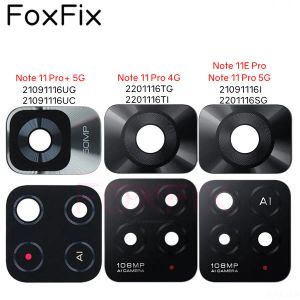 Çerçeveler 20pcs/Lot Arka Arka Kamera Cam Lens Xiaomi Redmi Not 11 Pro Plus 5G Not 11e Pro 11s 4G 11t 5G SE 11SE Yedek Parçalar