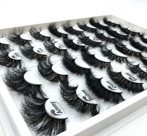 3D Mink Eyelashes Mixed Styles 25mm Full Strip Lashes with Packaging Box Long Eye Lash FDshine5815678