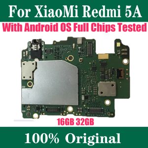 Penne per Xiaomi Hongmi Redmi 5A Motherboard Sostituito Mainboard originale pulito con chips Full Android MiUi System Rom 16G 32G