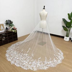 Suknie ślubne w zasłony ślubnej zdejmowane podłogę podłogą koronkową pół spódnicy akcesoria