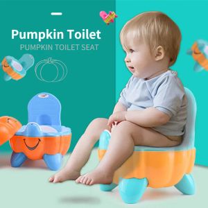 Hemden tragbare Toilettenkürbisform Baby Töpfchen Toiletten -Cartoon Toilettentrainer für Baby Töpfchen Urinal Kinder Toilettentraining Sitz Sitz