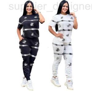 Women's Two Piece Pants designer Q6188 Fashion Solid Color Positioning Cotton Casual Printing Set 9GAJ