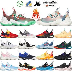 Sapatos Treinadores de designer de sapatos de corrida masculino MOWENS CHOQUE ANTIGOS DE VAIO 1.0 TIY DYE ORANCE Todo pó preto pó graffiti Branco Fade cinza ácido roxo Icee