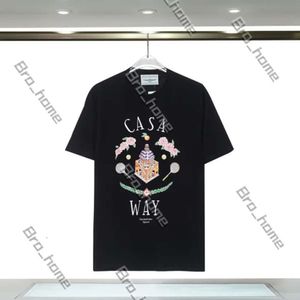 2024 Luxury Trend Casablanc Shirt T Shirt Tee Summer New Style Designer Graphic Casablanc Fashion Letter Printing Loose Clothes Casa Blanca Man Tees Size S-XXL 644