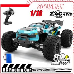 Cars SG116 MAX/PRO 1:16 High Speed Drift Racing 80KM/H Or 40KM/H Brushless Motor 4WD RC Car Off Road Car Toys for For Kid Gift