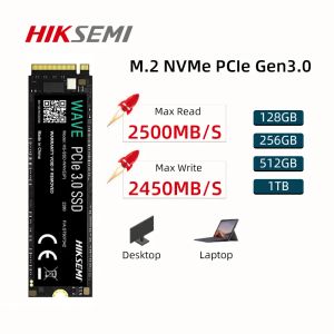 Enheter HiKSEMI SSD M2 NVME 128 GB 256 GB 512 GB Internt fast tillstånd Drive 1TB SSD Hard Disk M.2 2280 1TB för spel Laptop -dator