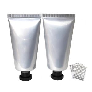 Flaskor 100 st tomma aluminiumplast Soft Tube Squeeze Packing Bottle 30 ml 50 ml 100 ml Skinvårdskräm Lotion Kosmetisk resebehållare