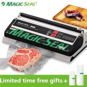 Sealers MAGIC SEAL MS400 Food Vacuum Sealer Machine Best Vacuum Sealer Packaging Machine Plastic Bag Sealer Common To All Bags