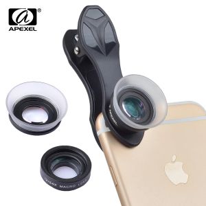 Lens 10pcs/lot universal 2in1 clip 12x macro lente hd 24x macro lente per telefono cellulare per iPhone 6s Xiaomi Redmi Samsung HTC 24xm