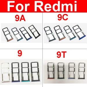 Cables Sim Card Tray For Xiaomi Redmi 9 9A 9C 9T SIM Card Slot Sim Card Reader Holder For Redmi RedRice 9 9a 9c 9t Replacement Parts