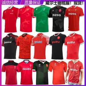 Jersey 2022 Wales Home/Away English NRL Olive Short Sleeve T-shirt Training Shorts Rugby