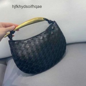 H Evening 2024 Winter Botteega Style Cowhide Handbags Gold Venata Tote Woven Autumn Purse Heavy Perfect Bags Bag Totes Sardine Metal MOZT