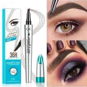 Enhancers 4 Punkte Augenbrauenbleistift 5 Farben wasserdichte Stift hochwertige professionelle Make -up -Werkzeuge langlastend natrualer Kosmetik Freeshiping