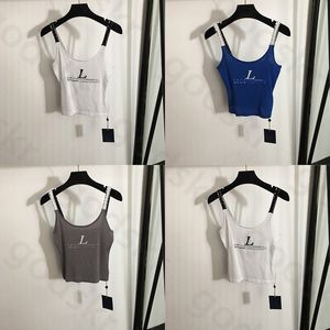 Impressão de cartas Esportes Camisole Womens Designer Simples Halter Tops Camisole Printage Printage Tops sexy