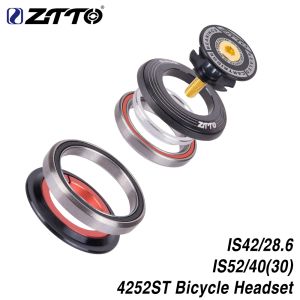 Parts 4252ST MTB Bike Road Bicycle Headset 42 41.8 52mm 1 1/8 "1 1/2" Tapered Straight fork integrated Angular Contact Bearing Cheap