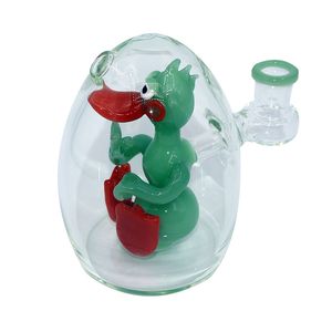 4,7 pollici con piattaforme di anatroching gialli gialli piccoli bong d'acqua in vetro tubo di fumo tubo di gorgogliatore bong bong e piccola ciotola da 14 mm e spedizione gratuita