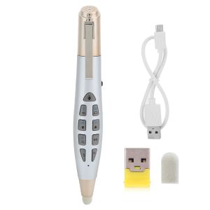 Mice 2.4G Wireless Air Mouse Voice Control Pen PPT Powerpoint Page Flip Demo Pen for PC Computer