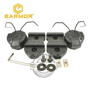 Tillbehör öronmor M13 headset båge hjälmskenor adapter snabb taktisk hjälm lämplig för 3 m peltor comtac headset 360 grader roterande