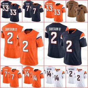 18 Maglia da calcio Peyton Manning Patrick Surtain II Javonte Williams Courtland Sutton Moss Marvin Mims Jr