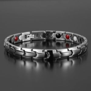 Stränge Mode elegantes Gesundheitsmagnetarmband Frauen Silber Farbe Magnet Germaniumpflegearmband Schmuck Schmuck