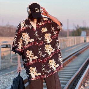 Männer lässig Shirts Sommer modisch vielseitig japanische Kamera -Paare Paare Gleiche