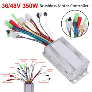 Accessori DC 36V/48V 350W Electric Bike Brushless Motor Controller Bicycle Electric Bicycle Accessori per Scooter Ebike in bicicletta elettrica