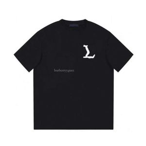 Moda Men Shirt Designer T camisetas masculinas letra de ponta impressão Tee gráfica solta Casual casual Camisa de manga curta Two Color