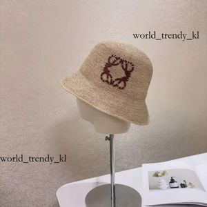 Loewew Bucket Hat Casual Unisex Luxury Caps Designer Reversible Versatile Cap Summer Cowboy Sun Hat Seaside Beach Sportsstraw Knitted Weave Hat 544