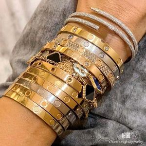 Pulseira de parafuso Designer para mulheres pulseira de designer de ginástica Man Luxury Designer Jóia Braça Designer de Bracelete Love Bangle For Woman Gold Banglet Designer