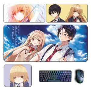 Pads Anime Anioł Next Doors Me Rotten Mouse Pad Shiina Mahiru Mousepad Keyboard Keyboard Pad Akcesoria do gier Mata biurka