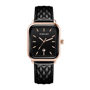 Square Women's Watch Großhandel Leisure Live Quartz Diamonds Muster Belt Watch Calendar Watch Women Frauen