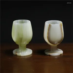 Tumblers Natural Afghan Wine Chalice Hand snidade koppar bordsmaterial perfekt för konstsamlare