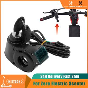 Scooters Digital Display Voltmeter with Lock Universal for ZERO X8/X9/X10/11X Electric Bike Scooter Ignition Key Power Key Lock Parts