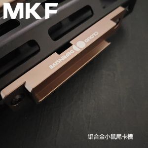 Accessories Aluminum rat tail groove is used to install pressure switch pad for tactical flashlight or M Lok Rail Keymod guide rail