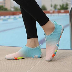 Tofflor himmel blå slipon glider för kvinnor lyx sommar sandal skor funktionella sneakers sport special
