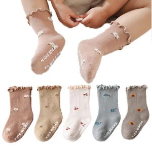 Strumpfhosen Baby Socken Kinder Kleinkinder Mädchen Antislip Boden Baumwollbaby Kinder Baby Girl Socken 05 Jahre Frühling Herbst