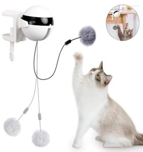 Cat Toys Smart Toy Electric Automatic Hubbewegung Pet Plüschkugel für Katzen Interaktives Puzzle Rolling Jumping2599052