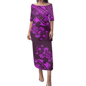 Międzynarodowa stacja Samoan Tribe Sukienka syrenka puletasi sukienki dwuczęściowe 240424