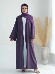 Roupas étnicas Eid Partido Muçulmano Abaya Para Mulheres Cardigã com Bordado de Lenço Jalabiya Vestidos Longos Marrocos Kaftan Vestidos Ramadan Vestido