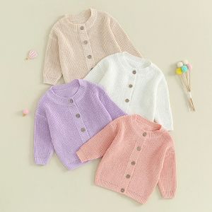 Sweaters Baby Boys Girls Cardigan Autumn Spring Cotton Sweater Top Baby Children Clothing Boys Girls Knitted Sweater Kids Spring Wear