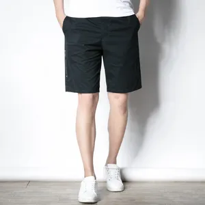 Men's Shorts Summer Cotton Loose Casual Pants Fashion Beach Plus Size Five-point