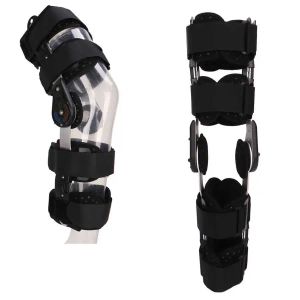 Pads Knee Support Brace Promuovi il recupero del ginocchio incernierato Bracke in lega di alluminio regolabile per lesioni alla rotula