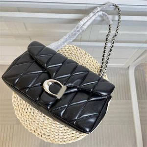 Designer bag quilted tabby shoulder bag pillow handbag classic printing letter crossbody bags white black brown purse leather messenger bags fashion te043