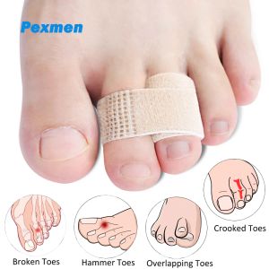 Treatment Pexmen 1/2/5/10/20 Hammer Toe Straightener Toe Splints Toe Wraps Bandages for Correcting Hammertoe Crooked & Overlapping Toes