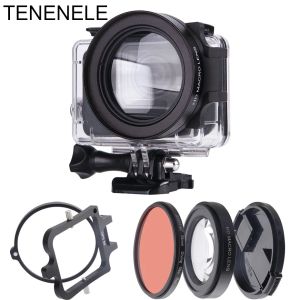 Filtreler Hero7 Eylem Kamera Filtresi 58mm Kırmızı Filtre 16x RO Lens GOPRO KAHRAMAN 5 6 7 Siyah Sualtı Dalış Filtreleri Kahraman5