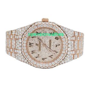 AP Luxury Watches Men's Automatic Watch Mens41mmOudemar Pigue Royal Oak 18K Rose Gold Band vs Diamond FNFO