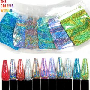 Glitter tct814 forti colori olografica solvente resistente resistente alla più fine glitter ultratina unghie art manicure trucco decorazione fai -da -te