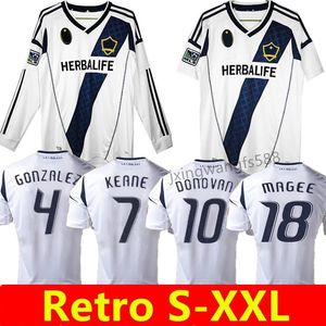 MLS 2012 Los Angeles La Galaxy Retro Soccer Jerseys Chicharito J.Dos Santos Kljestan Lletget Men футбольные рубашки
